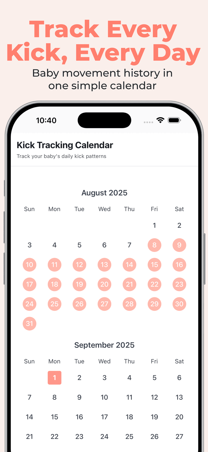 Baby Kick Counter: TinyKicks screenshot 4